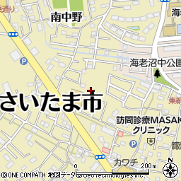 埼玉県さいたま市見沼区南中野101-17周辺の地図