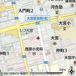 ハクビ京都きもの学院埼玉校周辺の地図