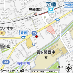ローソン川越笠幡上野前店周辺の地図