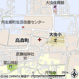 福井県越前市高森町周辺の地図