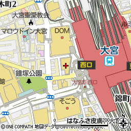 ローソン大宮アルシェ店周辺の地図