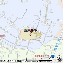 西深井小学校区　たんぽぽ学童クラブ周辺の地図