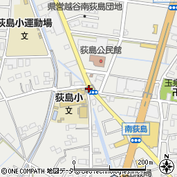 荻島小学前周辺の地図