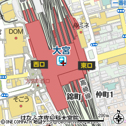 埼玉県さいたま市大宮区錦町周辺の地図