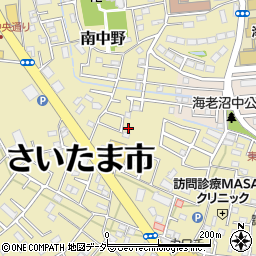 埼玉県さいたま市見沼区南中野108周辺の地図