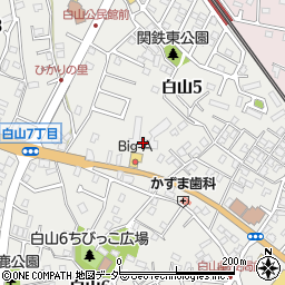 株式会社ビッグ・エー　取手白山店周辺の地図