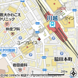 元氣七輪焼肉 牛繁 川越店周辺の地図