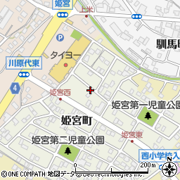 茨城県龍ケ崎市姫宮町185周辺の地図