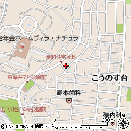 千葉県流山市こうのす台917-20周辺の地図