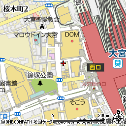 いきなりステーキ 大宮西口店周辺の地図