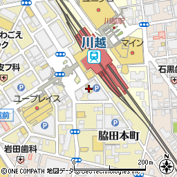 居酒屋 傳 den 川越駅前店周辺の地図