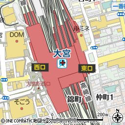 埼玉県さいたま市大宮区周辺の地図