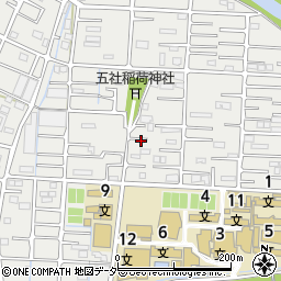 埼玉県越谷市南荻島3593周辺の地図