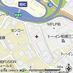 千葉県柏市青田新田飛地213周辺の地図