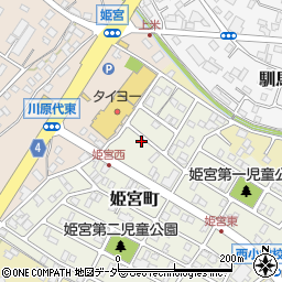 茨城県龍ケ崎市姫宮町182-2周辺の地図