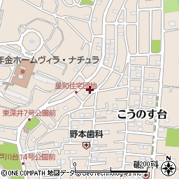 千葉県流山市こうのす台917-22周辺の地図