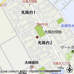 茨城県取手市光風台2丁目14-6周辺の地図