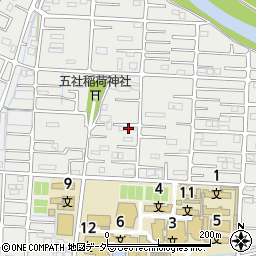 埼玉県越谷市南荻島3521周辺の地図