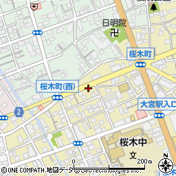 ＳＡＮパーク大宮桜木１７駐車場周辺の地図