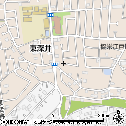 東深井31号公園周辺の地図