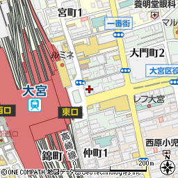 とんこつラーメン博多風龍 大宮東口駅前店周辺の地図