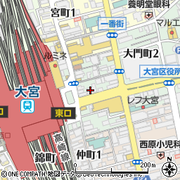 ＴＳＵＴＡＹＡ大宮駅東口店周辺の地図