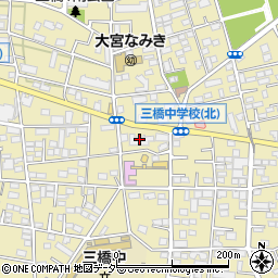大宮三橋一郵便局周辺の地図