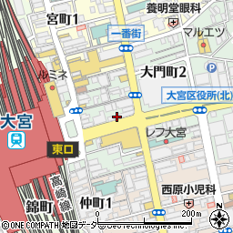 銀座ダイヤモンドシライシ大宮店周辺の地図