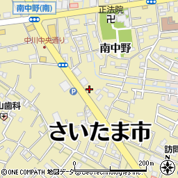 埼玉県さいたま市見沼区南中野377-1周辺の地図