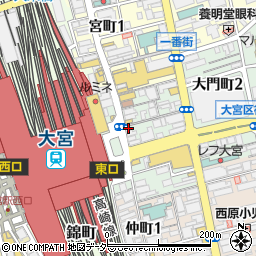 ワイモバイル大宮駅前店周辺の地図
