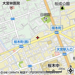ピザ（ＰＩＳＡ）塾　大宮西口２号館周辺の地図