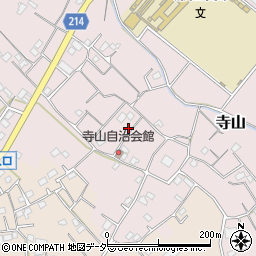 埼玉県さいたま市緑区寺山周辺の地図