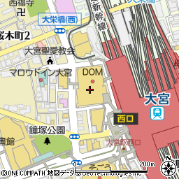 ファイテンショップＤＯＭ大宮店周辺の地図