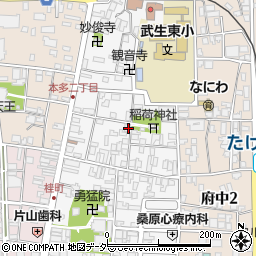 福井県越前市国府周辺の地図