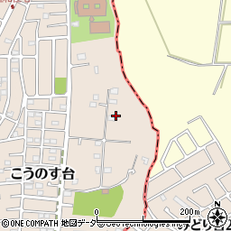 千葉県流山市こうのす台1593-110周辺の地図