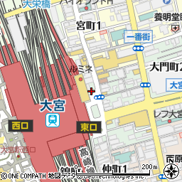アップルチケット　大宮東口店周辺の地図