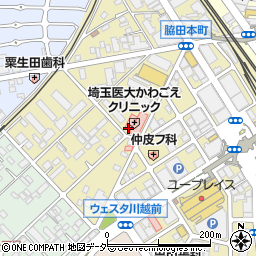 埼玉医科大学かわごえクリニック周辺の地図