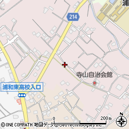 埼玉県さいたま市緑区寺山896周辺の地図