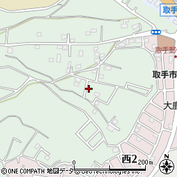 茨城県取手市稲464-5周辺の地図