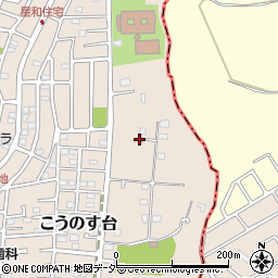 千葉県流山市こうのす台1593-186周辺の地図