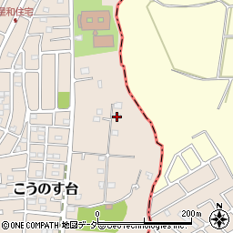 千葉県流山市こうのす台1593-58周辺の地図