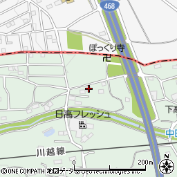 埼玉県日高市高萩2091-10周辺の地図