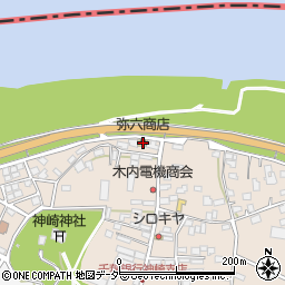 弥六商店周辺の地図