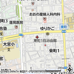 藤和シティーホームズ大宮永川参道周辺の地図