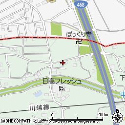 埼玉県日高市高萩2091周辺の地図