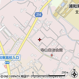 埼玉県さいたま市緑区寺山882周辺の地図