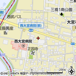 埼玉県さいたま市大宮区三橋1丁目1179周辺の地図