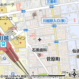 菅原町パーキング周辺の地図