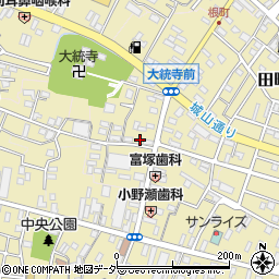 茨城県龍ケ崎市横町周辺の地図