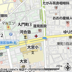 埼英スクール　大宮本部校周辺の地図
